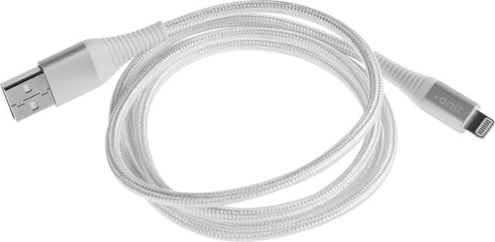 Produktbild Onit USB 2.0-Kabel MFi USB A - Lightning 2 m, Weiss (2 m, USB 2.0, 12 W)