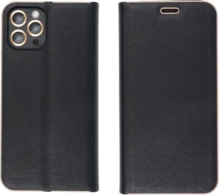 Produktbild OEM Buchtasche LUNA Book Gold für SAMSUNG S23 schwarz (Samsung Galaxy S23)