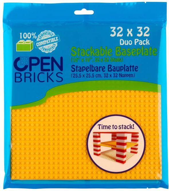 Actual product image Open Bricks Baseplate 32x32 yellow