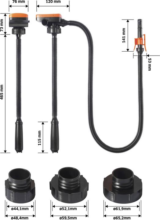 Toolcraft TO-8708859 Elektrische Diesel- und Heizölpumpe 9100 ml/min 6 V/DC