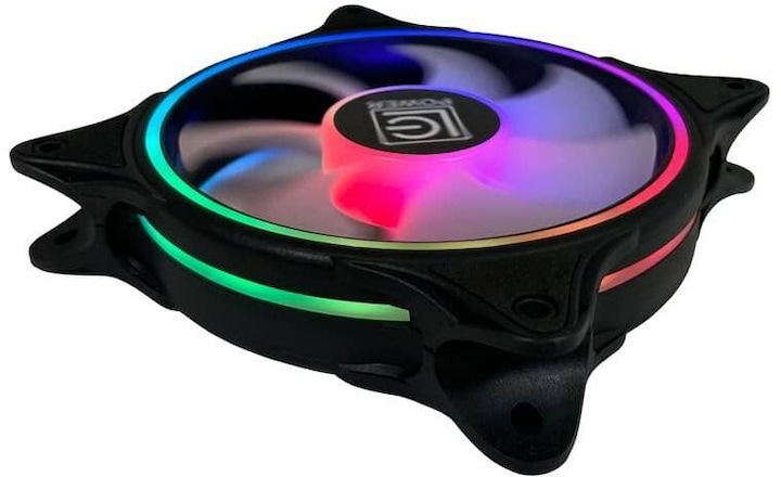 Image du produit LC-Power LC-CF-120-ARGB-B Noir Ventilateur de boîtier 120mm 12x12CM retail (120 mm, 1 x)