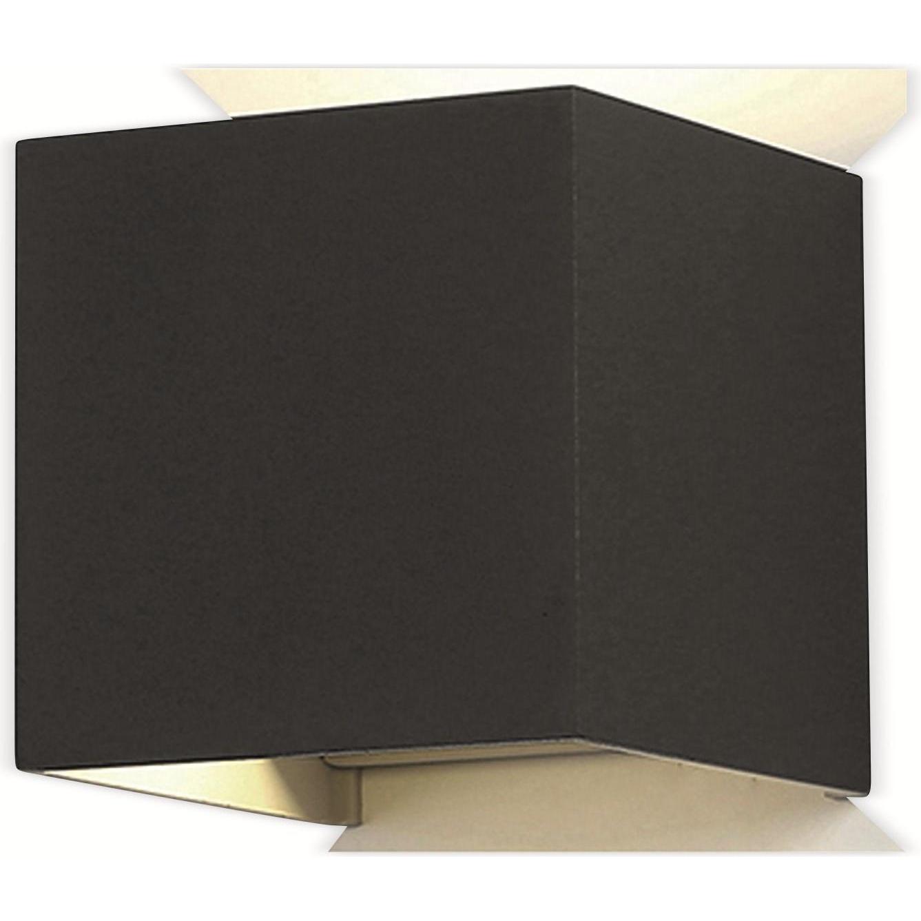 Optonica, Fassadenbeleuchtung, LED-Wandleuchte 12 W, IP54, 1320 lm, 3000K, schwarz (1320 lm, IP54)