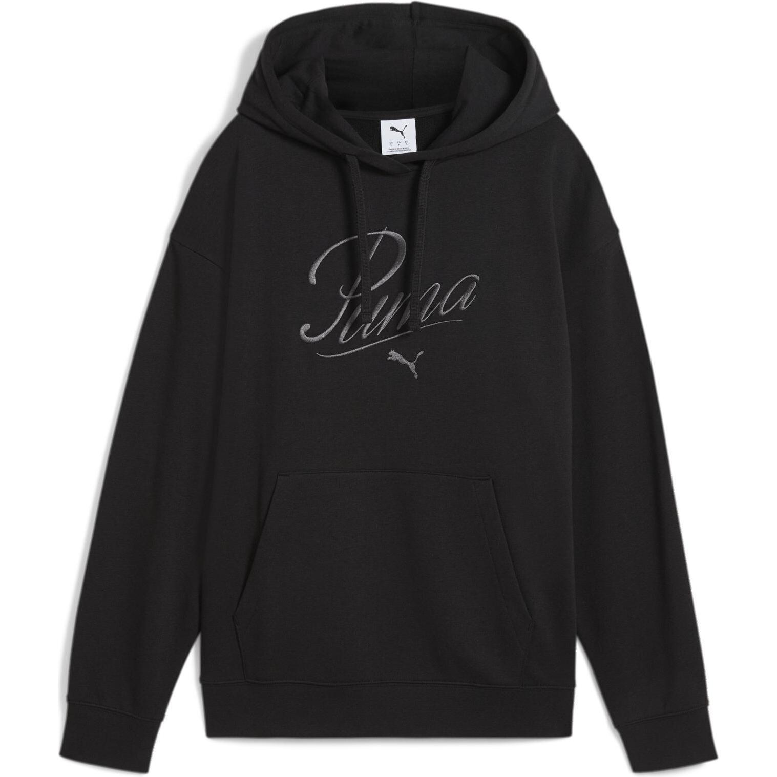 Puma, Herren, Pullover, ESS SCRIPT Comfort Hoodie TR, Schwarz, (M)