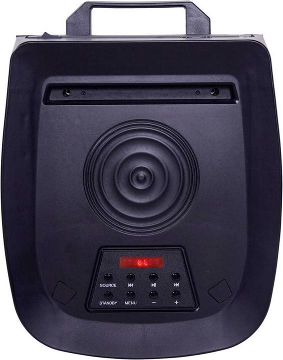 Produktbild N-Gear Let’s go Party Bluetooth Lautsprecher, Soundsystem mit Karaoke Mikrofon, Disco-LEDs (4 h, Netzbetrieb)