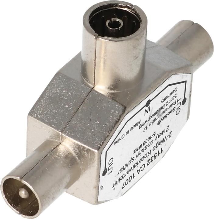 Actual product image Value Coaxial T-adapter (Antenna cable)
