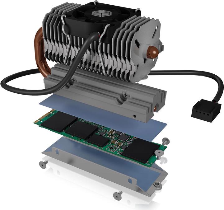 Actual product image Icy Box Kühlkörper IcyBox SSD M.2 schwengbar
