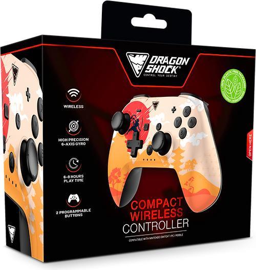 Actual product image Dragonwar DragonShock - Manette compacte sans fil Bluetooth PopTop Rising Sun pour Nintendo Switch et Switch O (Switch)