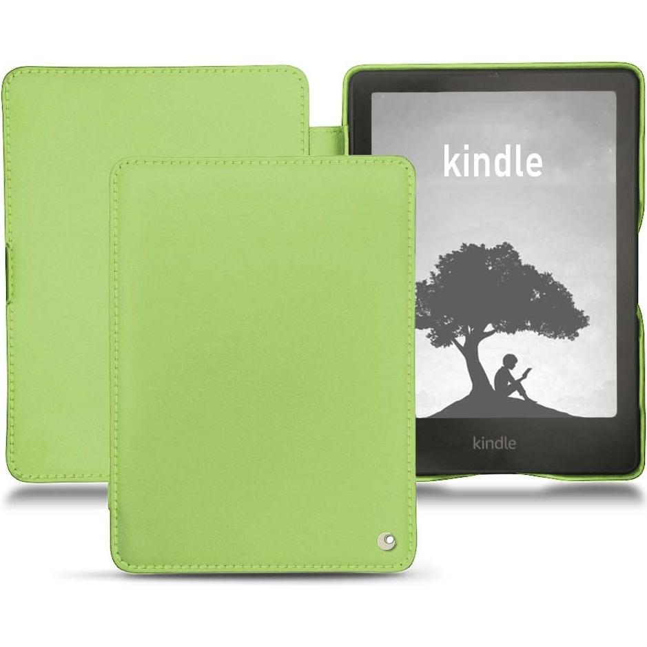 Noreve Lederschutzhülle horizontal (Kindle Signature Edition), Tablet Hülle, Grün