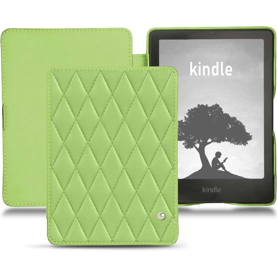 Noreve Lederschutzhülle horizontal (Kindle Signature Edition), Tablet Hülle, Grün