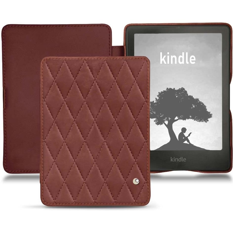 Noreve Lederschutzhülle horizontal (Kindle Signature Edition), Tablet Hülle, Rot