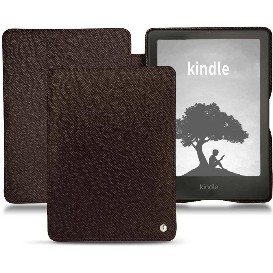 Noreve Lederschutzhülle horizontal (Kindle Signature Edition), Tablet Hülle, Braun