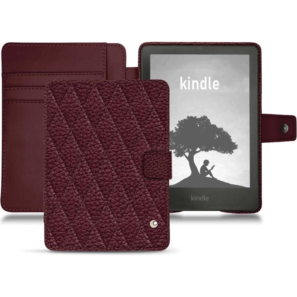 Noreve Lederschutzhülle Wallet (Kindle Signature Edition), eReader Zubehör, Violett