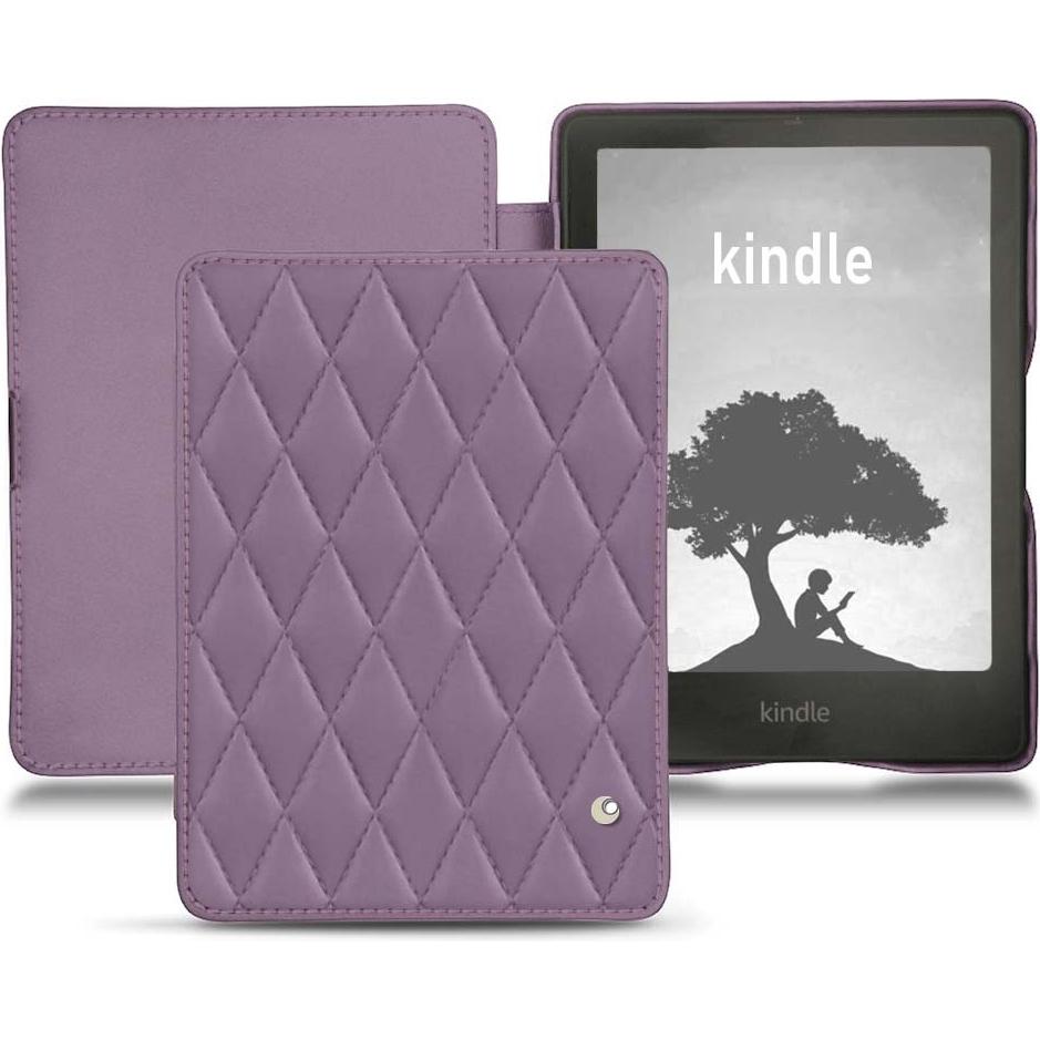 Noreve Lederschutzhülle horizontal (Kindle Signature Edition), Tablet Hülle, Violett