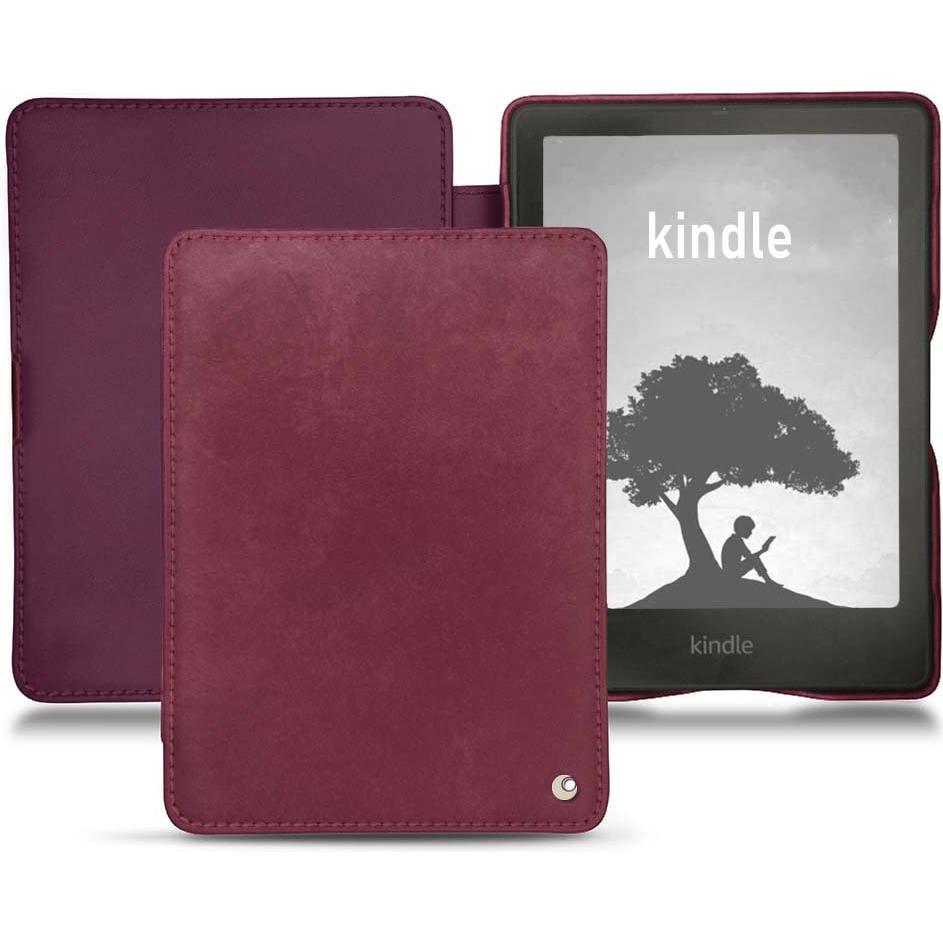 Noreve Lederschutzhülle horizontal (Kindle Signature Edition), Tablet Hülle, Violett