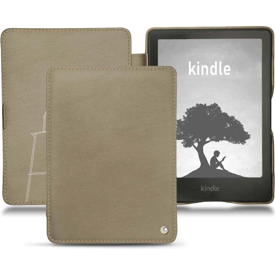 Noreve Lederschutzhülle horizontal (Kindle Signature Edition), Tablet Hülle, Beige