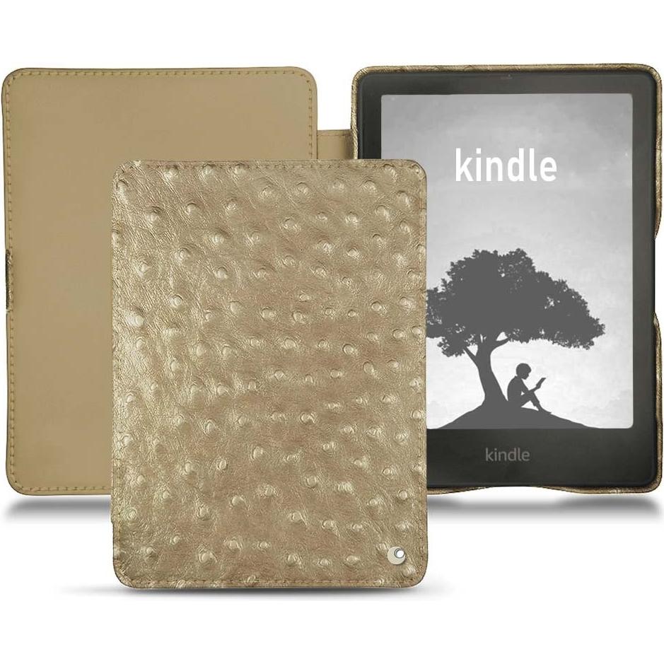 Noreve Lederschutzhülle horizontal (Kindle Signature Edition), Tablet Hülle, Beige