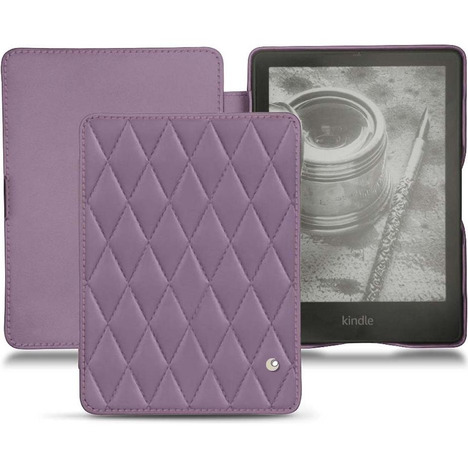 Noreve Lederschutzhülle horizontal (Kindle Papewhite (2021)), Tablet Hülle, Violett