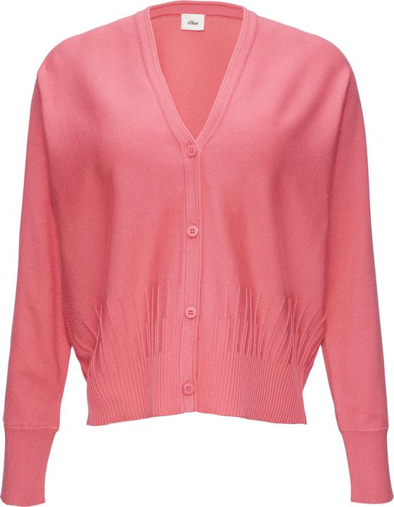 Produktbild S.Oliver Strickjacke Strickjacke mit Strukturmuster am Saum (36)