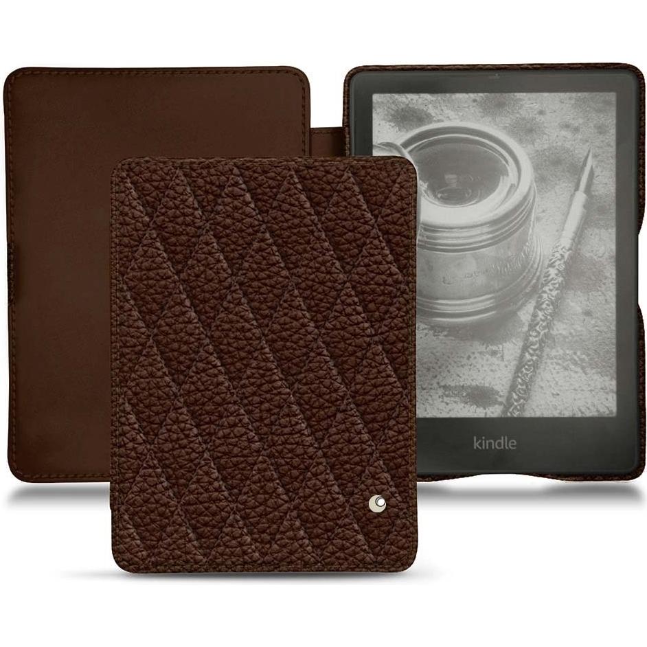 Noreve Lederschutzhülle horizontal (Kindle Papewhite (2021)), Tablet Hülle, Braun