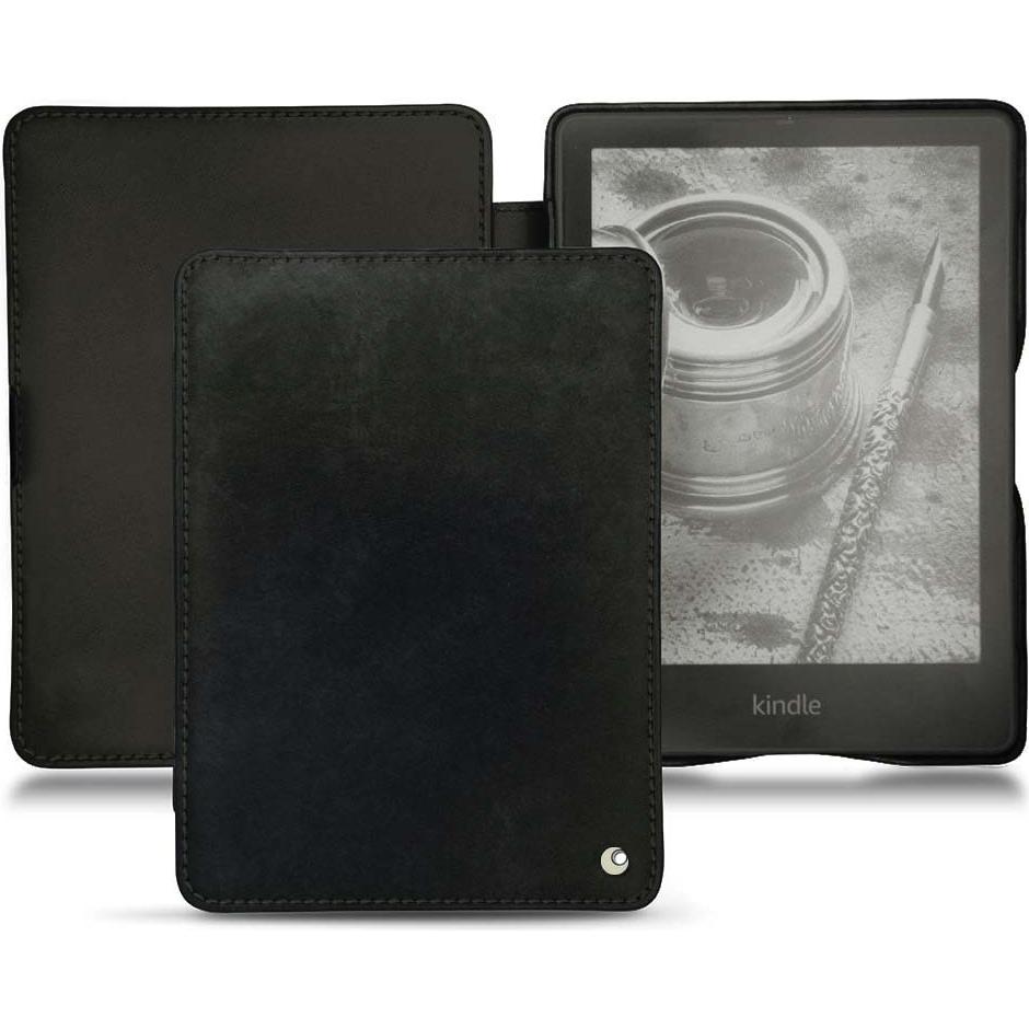 Noreve Lederschutzhülle horizontal (Kindle Papewhite (2021)), Tablet Hülle, Schwarz