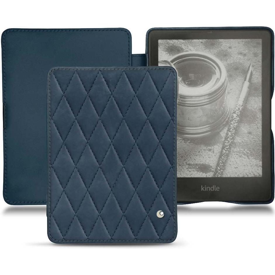 Noreve Lederschutzhülle horizontal (Kindle Papewhite (2021)), Tablet Hülle, Blau