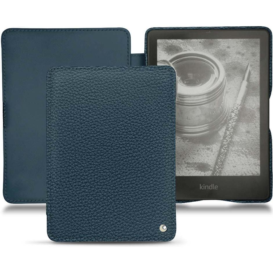 Noreve Lederschutzhülle horizontal (Kindle Papewhite (2021)), Tablet Hülle, Blau