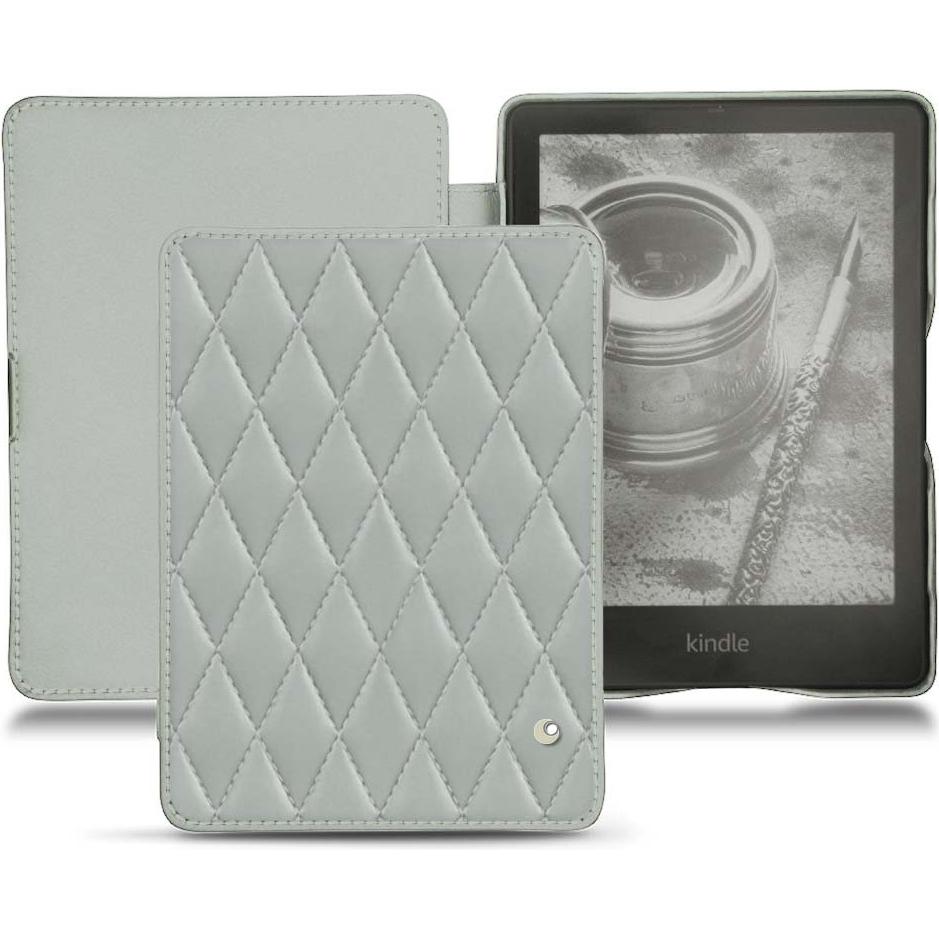 Noreve Lederschutzhülle horizontal (Kindle Papewhite (2021)), Tablet Hülle, Grau