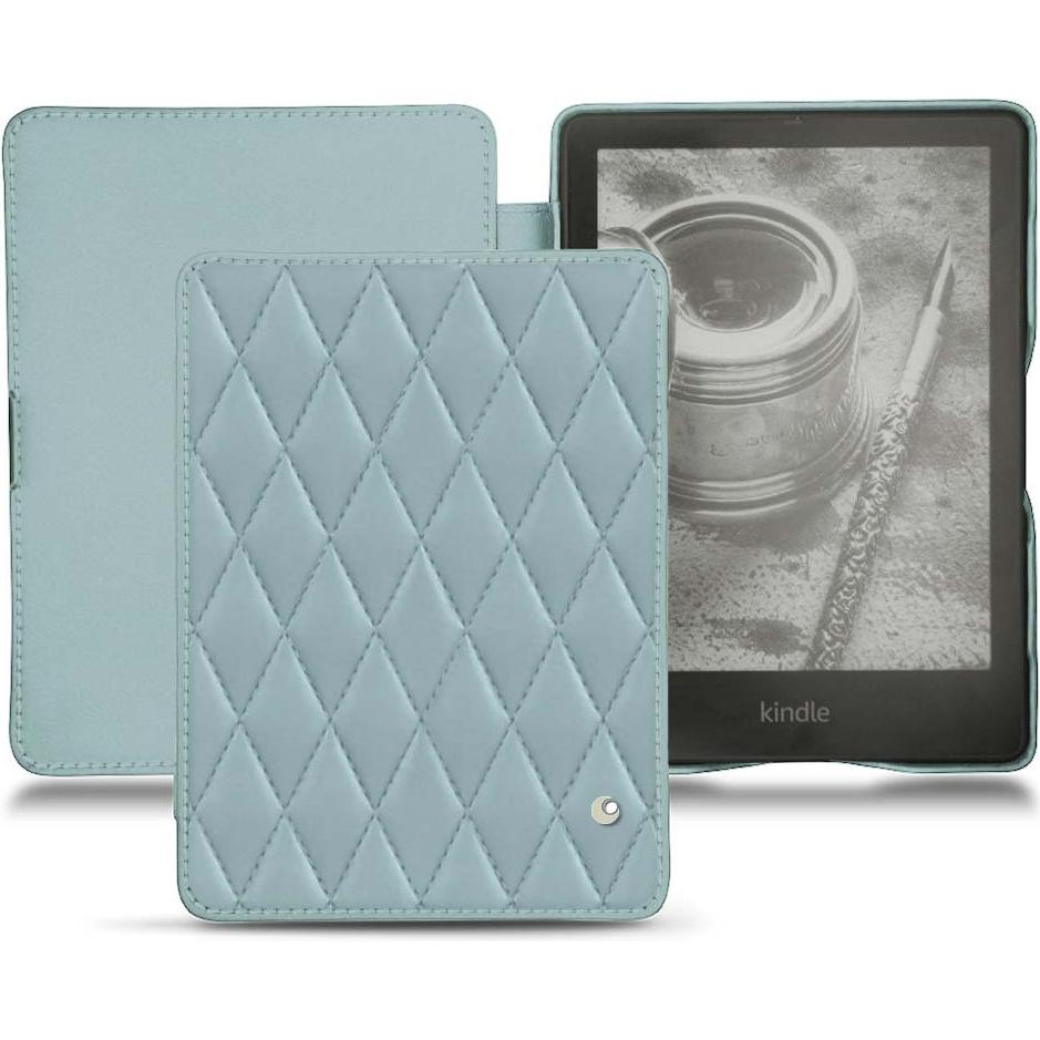 Noreve Lederschutzhülle horizontal (Kindle Papewhite (2021)), Tablet Hülle, Blau