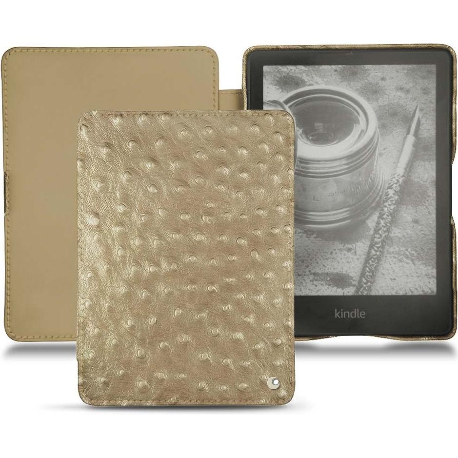Noreve Lederschutzhülle horizontal (Kindle Papewhite (2021)), Tablet Hülle, Beige