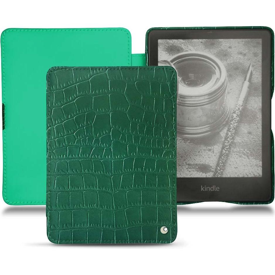 Noreve Lederschutzhülle horizontal (Kindle Papewhite (2021)), Tablet Hülle, Grün