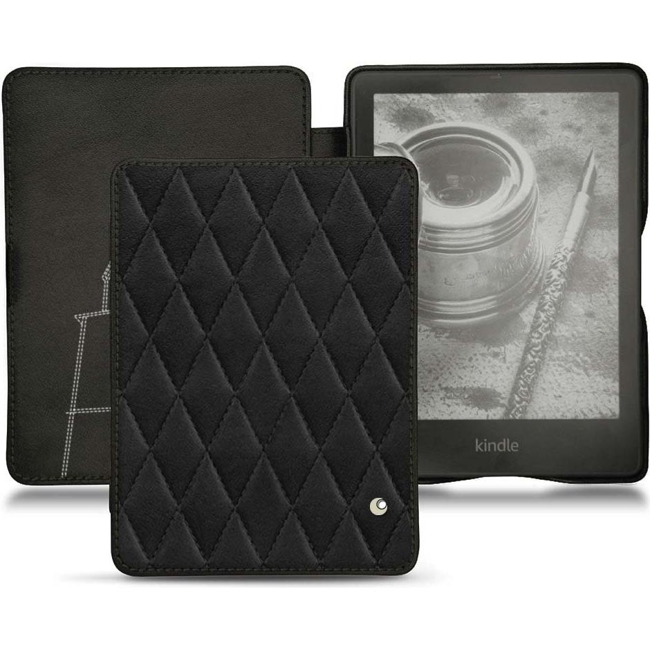 Noreve Lederschutzhülle horizontal (Kindle Papewhite (2021)), Tablet Hülle, Schwarz