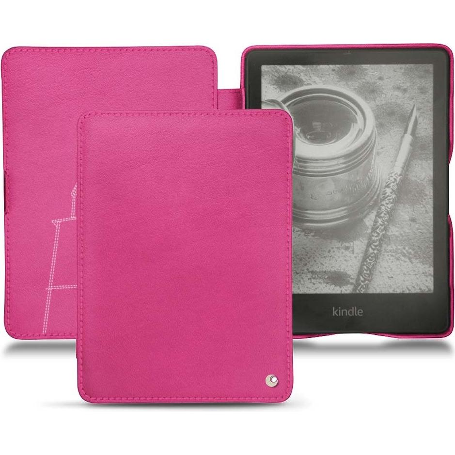Noreve Lederschutzhülle horizontal (Kindle Papewhite (2021)), Tablet Hülle, Rosa