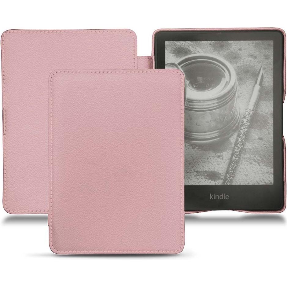 Noreve Lederschutzhülle horizontal (Kindle Papewhite (2021)), Tablet Hülle, Rosa