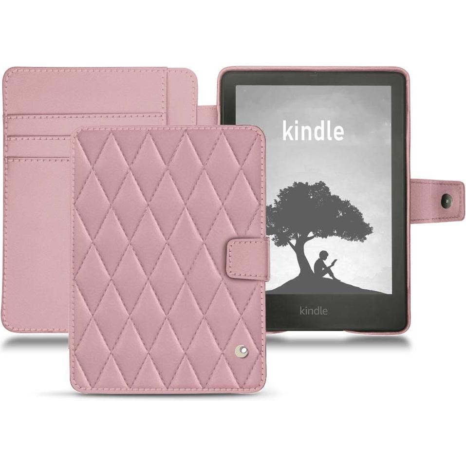 Noreve Lederschutzhülle Wallet (Kindle Signature Edition), eReader Zubehör, Rosa