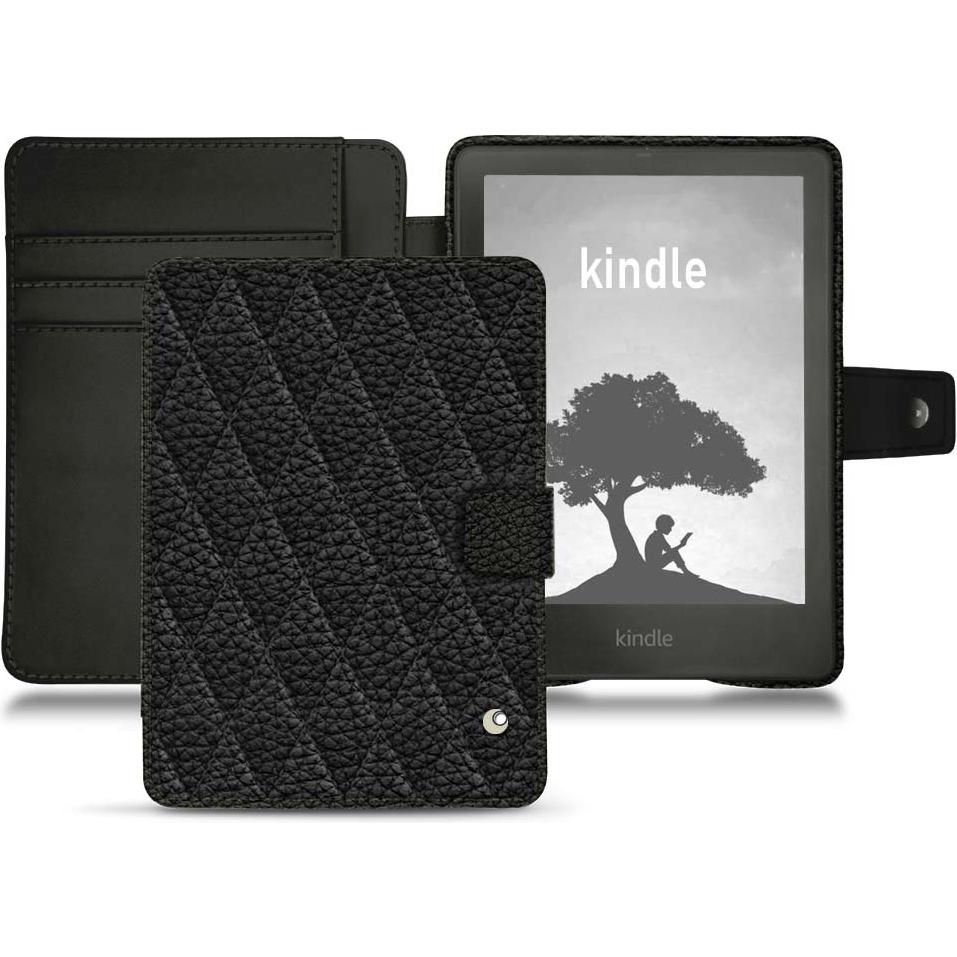 Noreve Lederschutzhülle Wallet (Kindle Signature Edition), eReader Zubehör, Schwarz