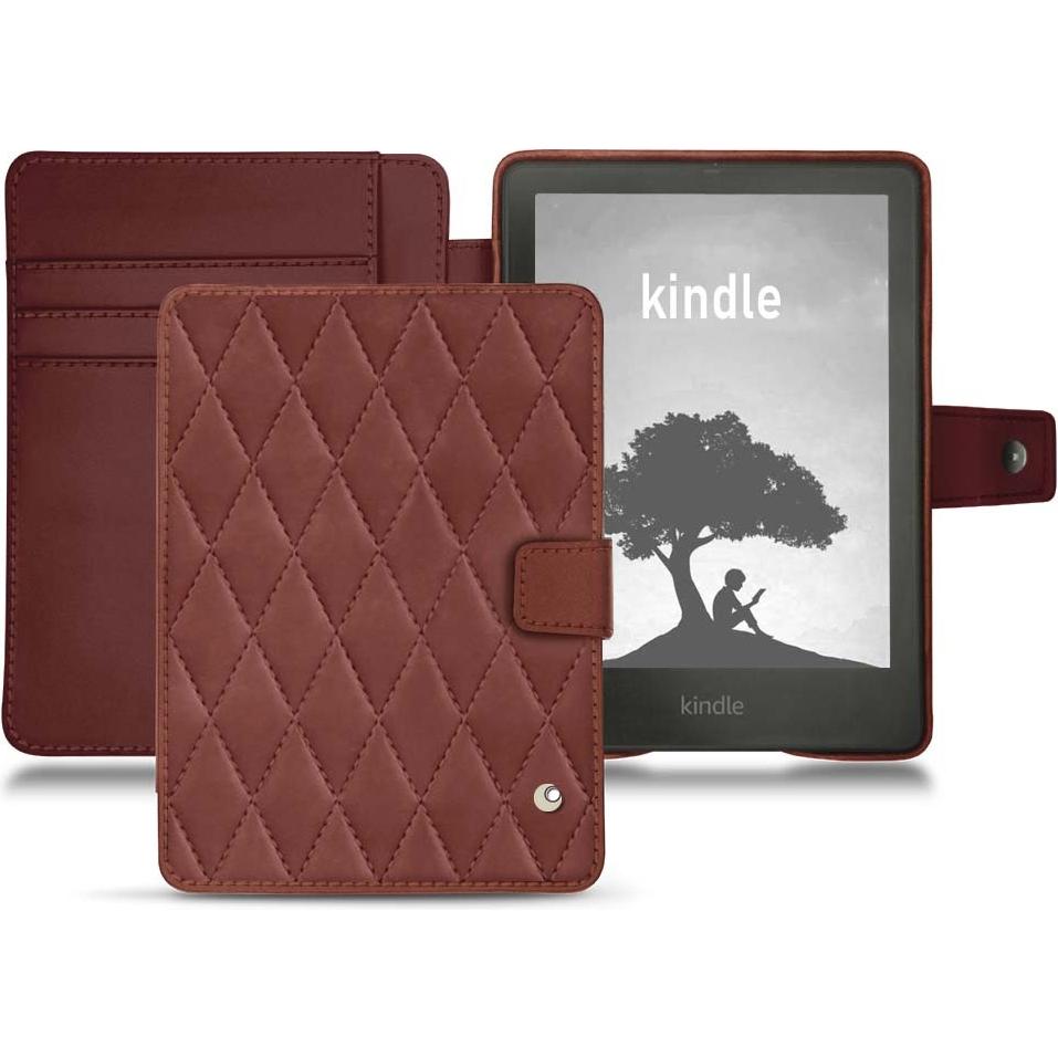 Noreve Lederschutzhülle Wallet (Kindle Signature Edition), eReader Zubehör, Rot