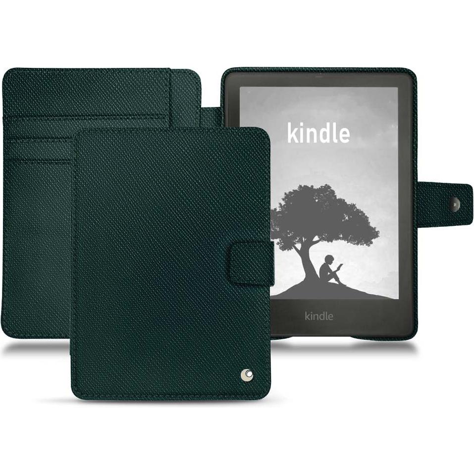 Noreve Lederschutzhülle Wallet (Kindle Signature Edition), eReader Zubehör, Grün