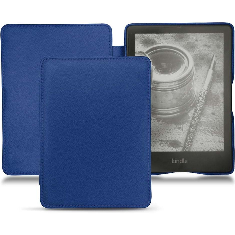 Noreve Lederschutzhülle horizontal (Kindle Papewhite (2021)), Tablet Hülle, Blau