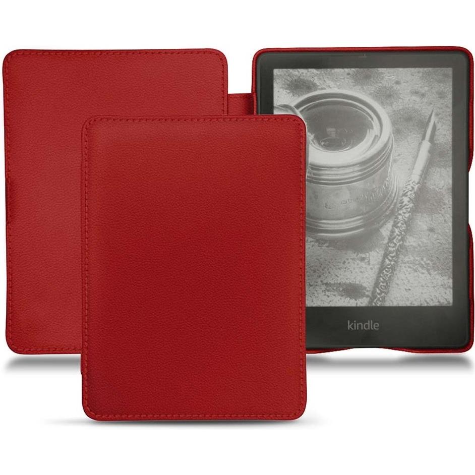 Noreve Lederschutzhülle horizontal (Kindle Papewhite (2021)), Tablet Hülle, Rot