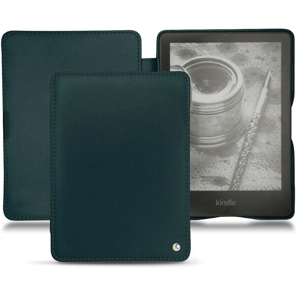 Noreve Lederschutzhülle horizontal (Kindle Papewhite (2021)), Tablet Hülle, Blau