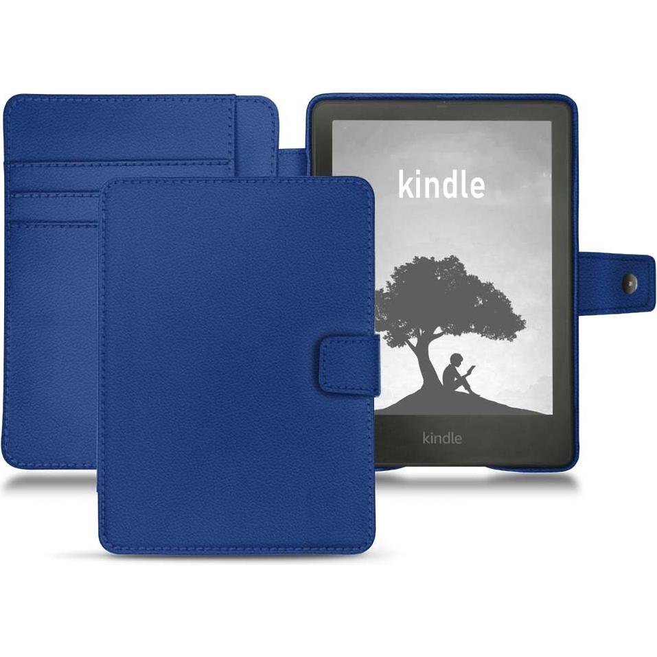 Noreve Lederschutzhülle Wallet (Kindle Signature Edition), eReader Zubehör, Blau