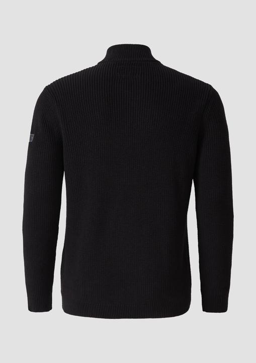 Produktbild S.Oliver Strickjacke Struktur-Strickjacke mit Eingrifftaschen und Reissverschluss (4XL)