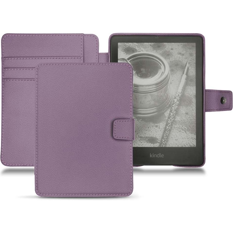Noreve Lederschutzhülle Wallet (Kindle Paperwhite), eReader Zubehör, Violett