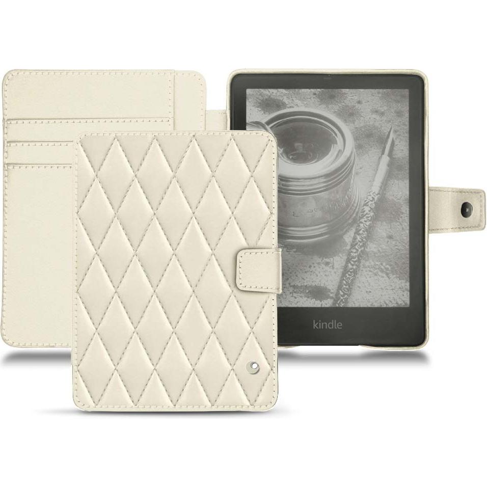 Noreve Lederschutzhülle Wallet (Kindle Paperwhite), eReader Zubehör, Weiss