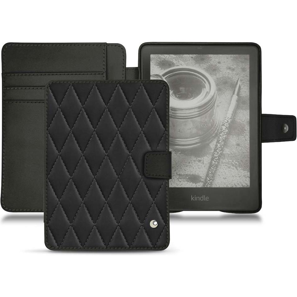 Noreve Lederschutzhülle Wallet (Kindle Paperwhite), eReader Zubehör, Schwarz