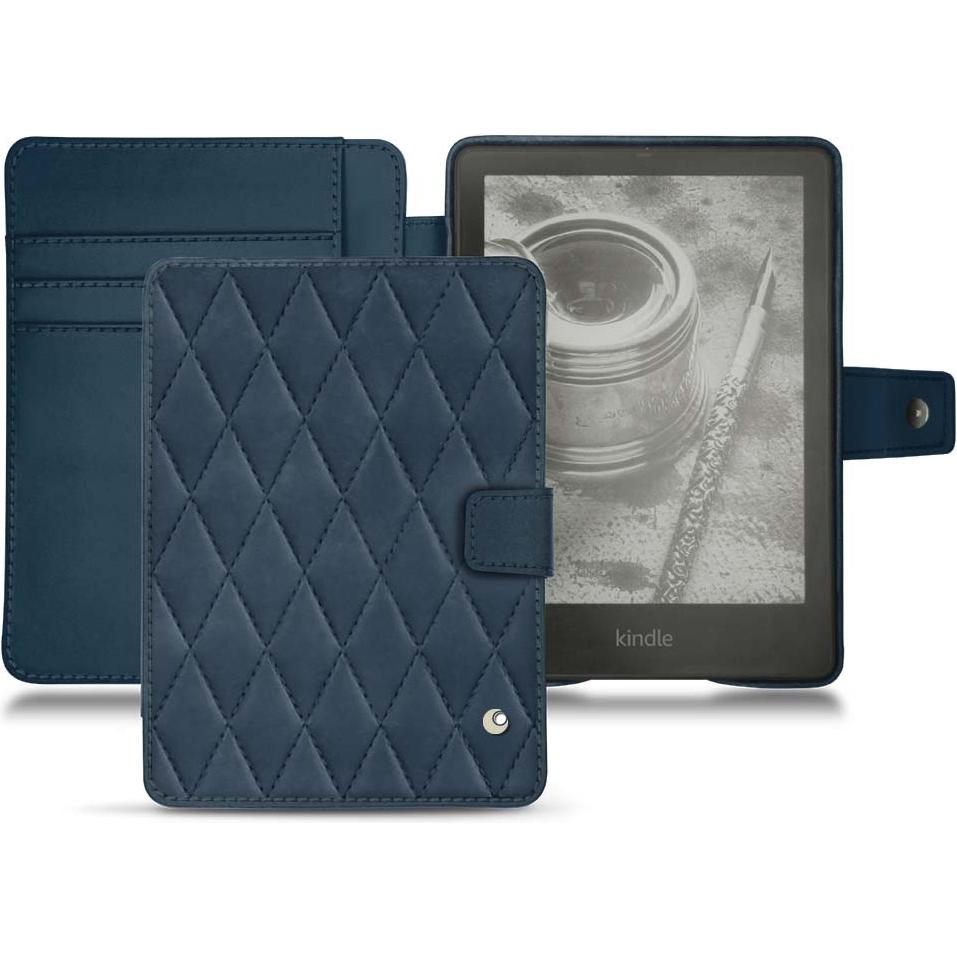 Noreve Lederschutzhülle Wallet (Kindle Paperwhite), eReader Zubehör, Blau