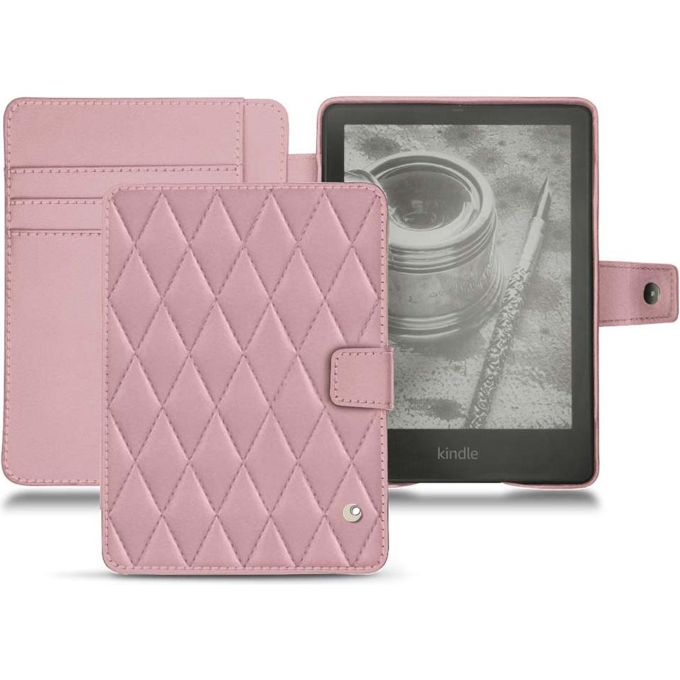 Noreve Lederschutzhülle Wallet (Kindle Paperwhite), eReader Zubehör, Rosa