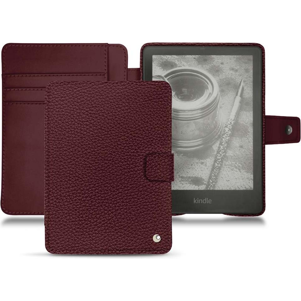Noreve Lederschutzhülle Wallet (Kindle Paperwhite), eReader Zubehör, Violett