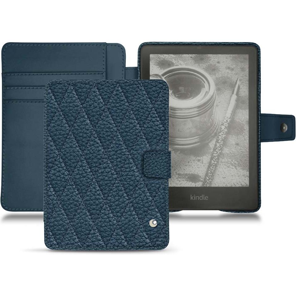 Noreve Lederschutzhülle Wallet (Kindle Paperwhite), eReader Zubehör, Blau