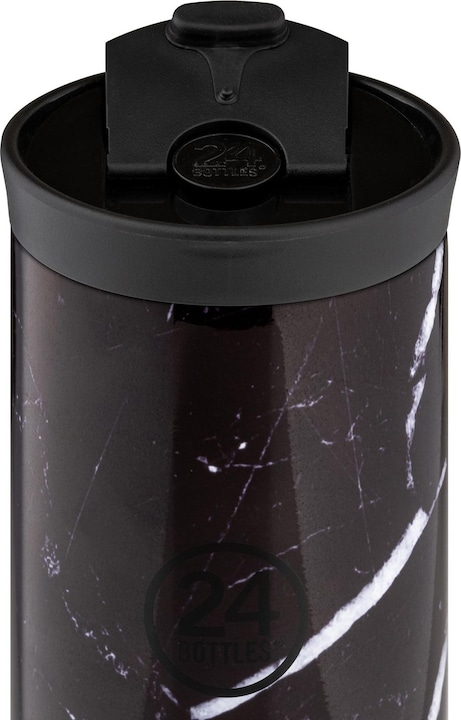Actual product image 24 Bottles Thermo mug Travel Tumbler 0.35 l Black Marble